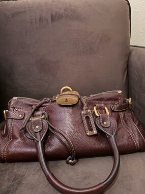 Chloe | Bags | Chloe Bridget Hand Bag Leather 2way Pink Gold Auth